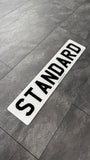 2D Standard printed number plates