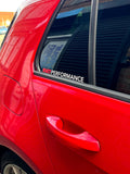 KWJ Performance Window Decal – Car Window Sticker