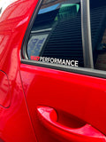 KWJ Performance Window Decal – Car Window Sticker
