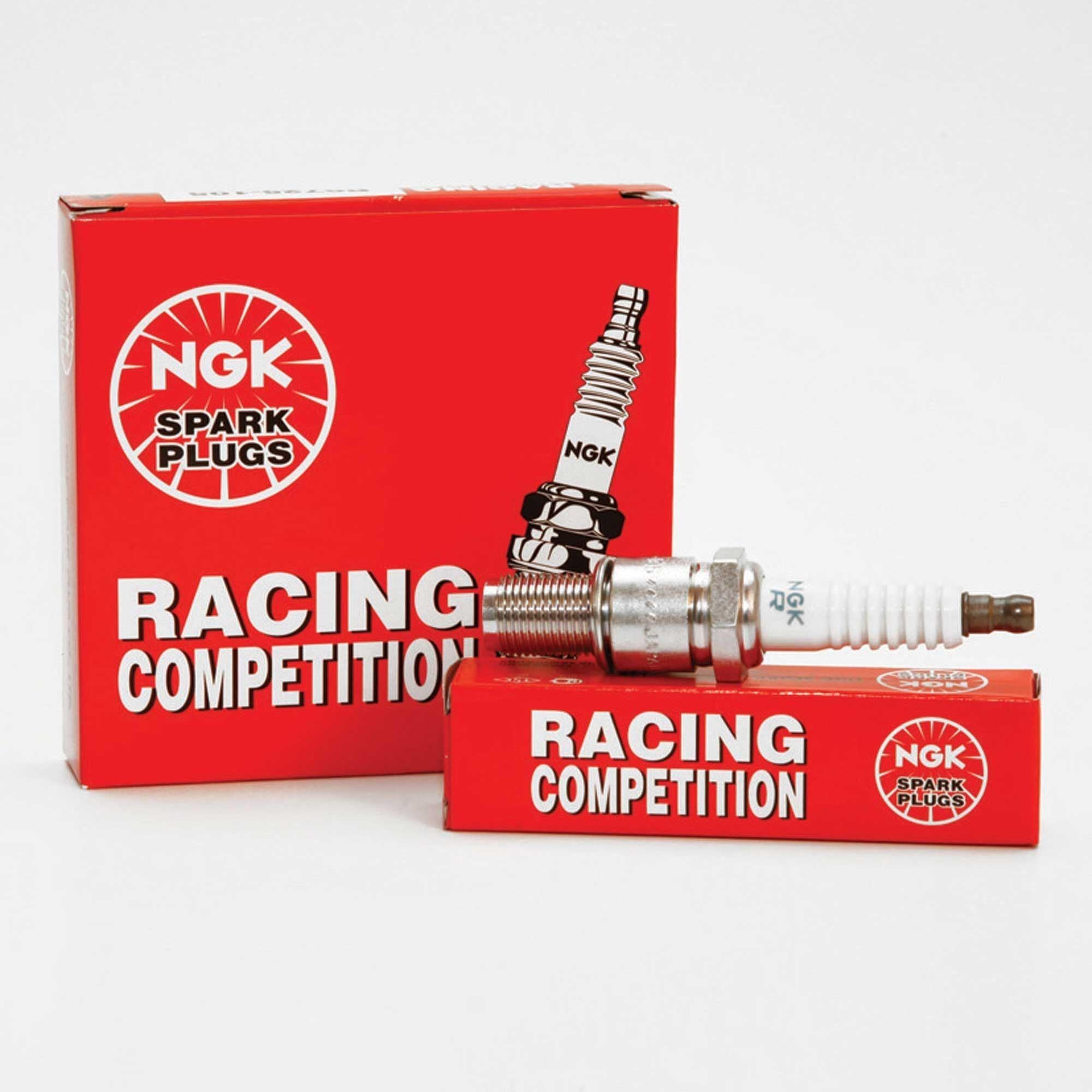 NGK Competition R7438-8 (x4) Angled Ground Strap Spark Plug Set
